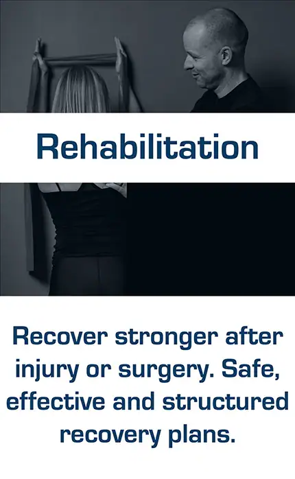 Exercise rehabilitation.