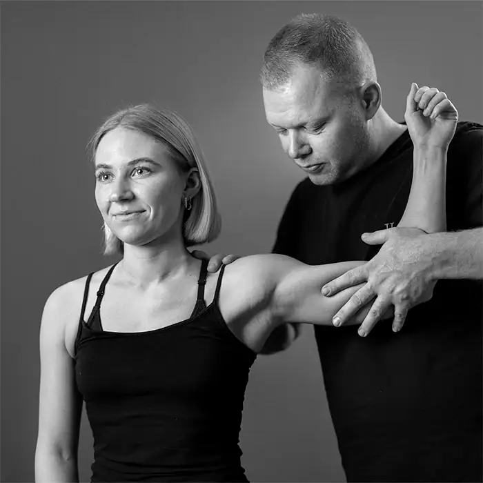 Sportsfysioterapi til skulderen.